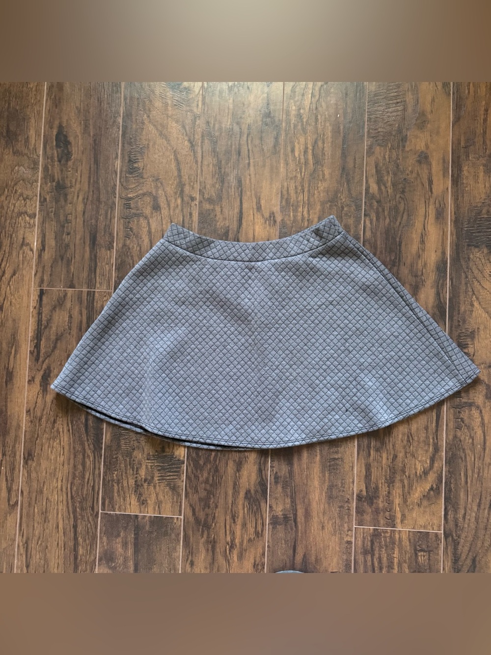Joe B Joe Benbasset Gray W/ Black Diamond Design Skater Skirt Size Large